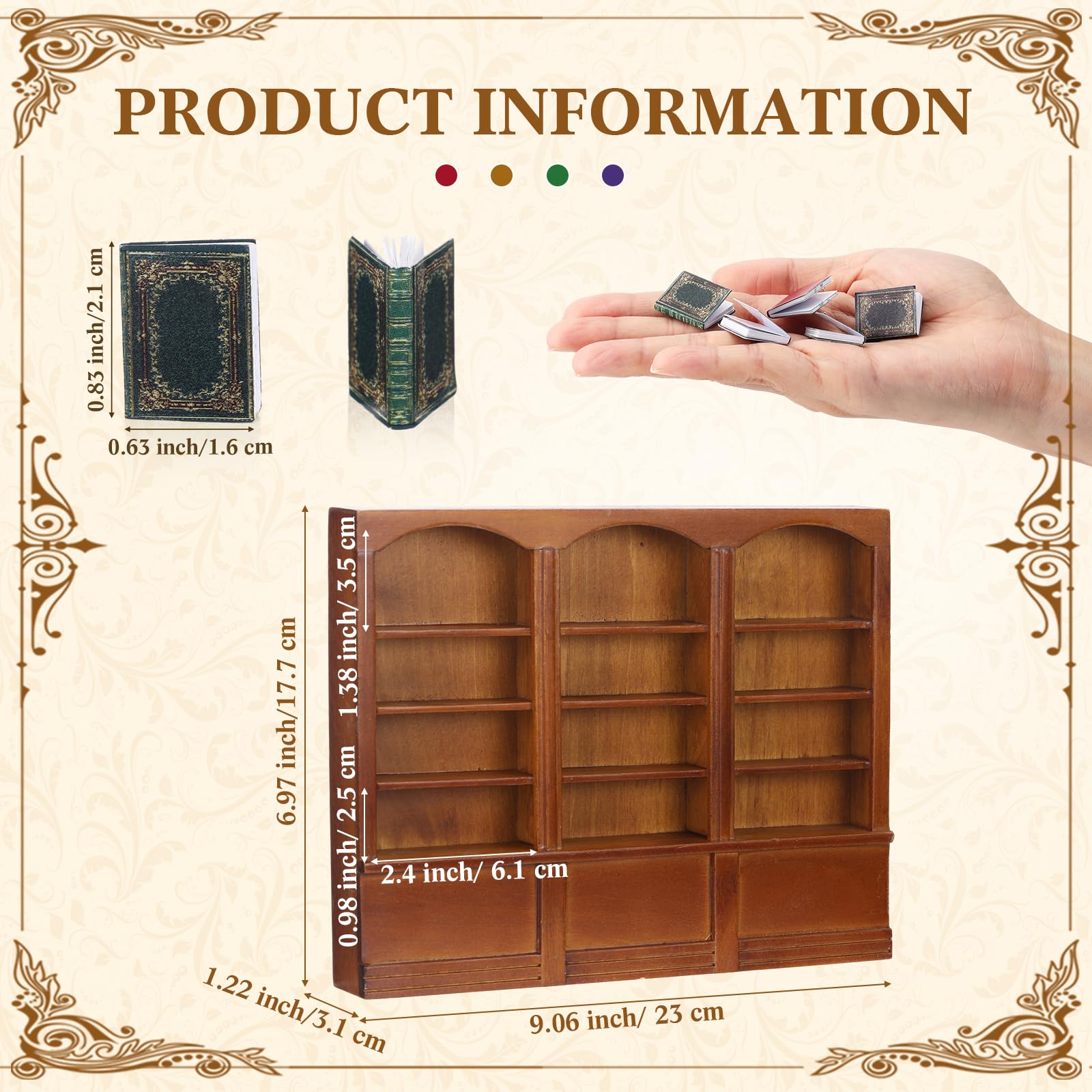 Chivertion 48 mini books for a dollhouse library, perfect for detailed storytelling.