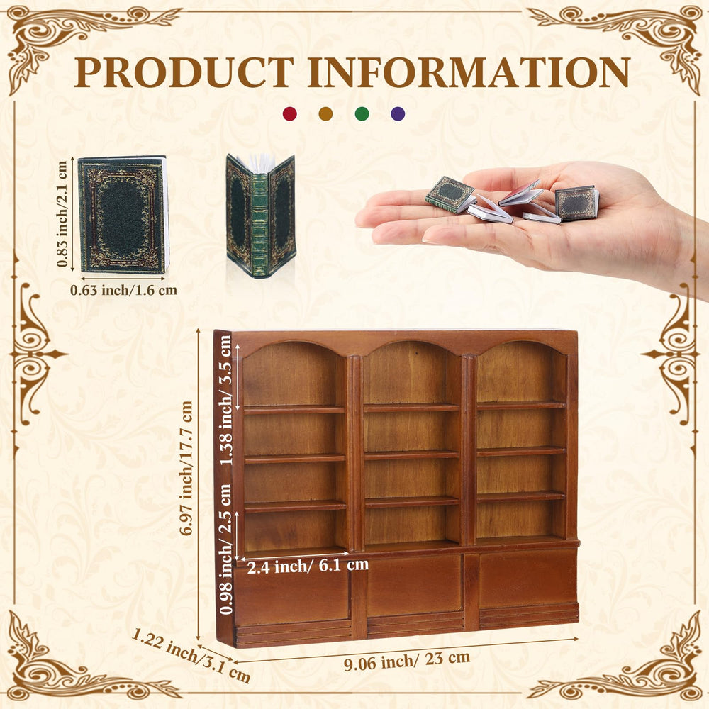 Chivertion 48 mini books for a dollhouse library, perfect for detailed storytelling.