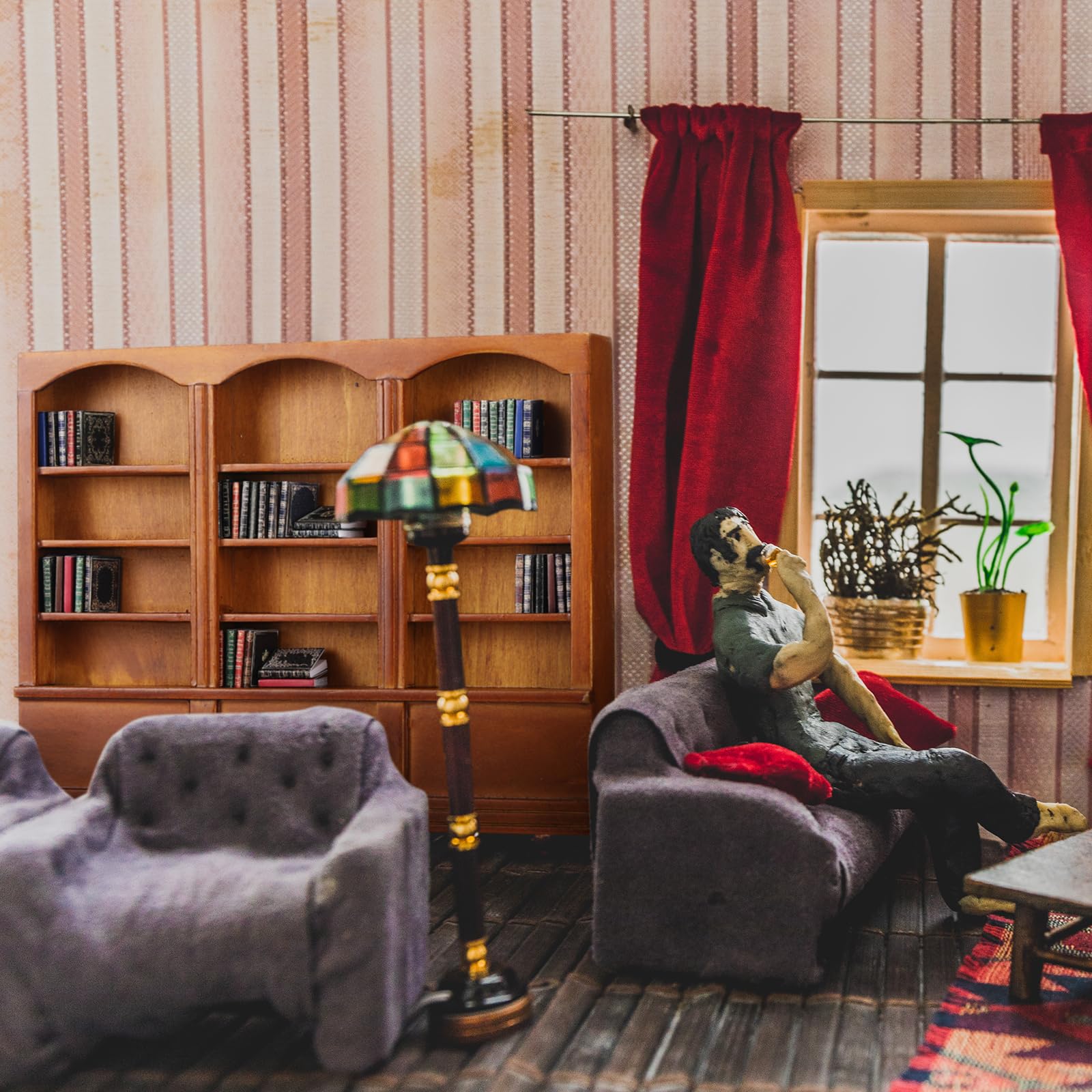 Chivertion gift idea for dollhouse lovers, combining woodwork and books.
