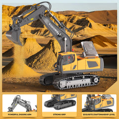 CHMYWJ RC Excavator toy remote control enhances interactive play outdoors.