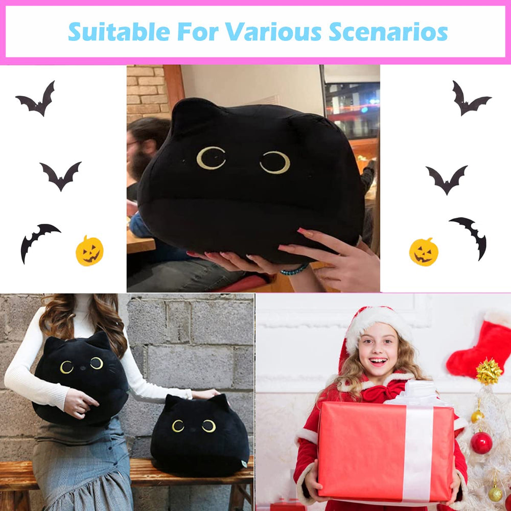 CHNBF 3D Black Cat Plush gift-ready packaging for holidays