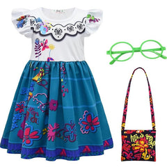 Choadam Mirabel dress with vivid 3D print for imaginative play