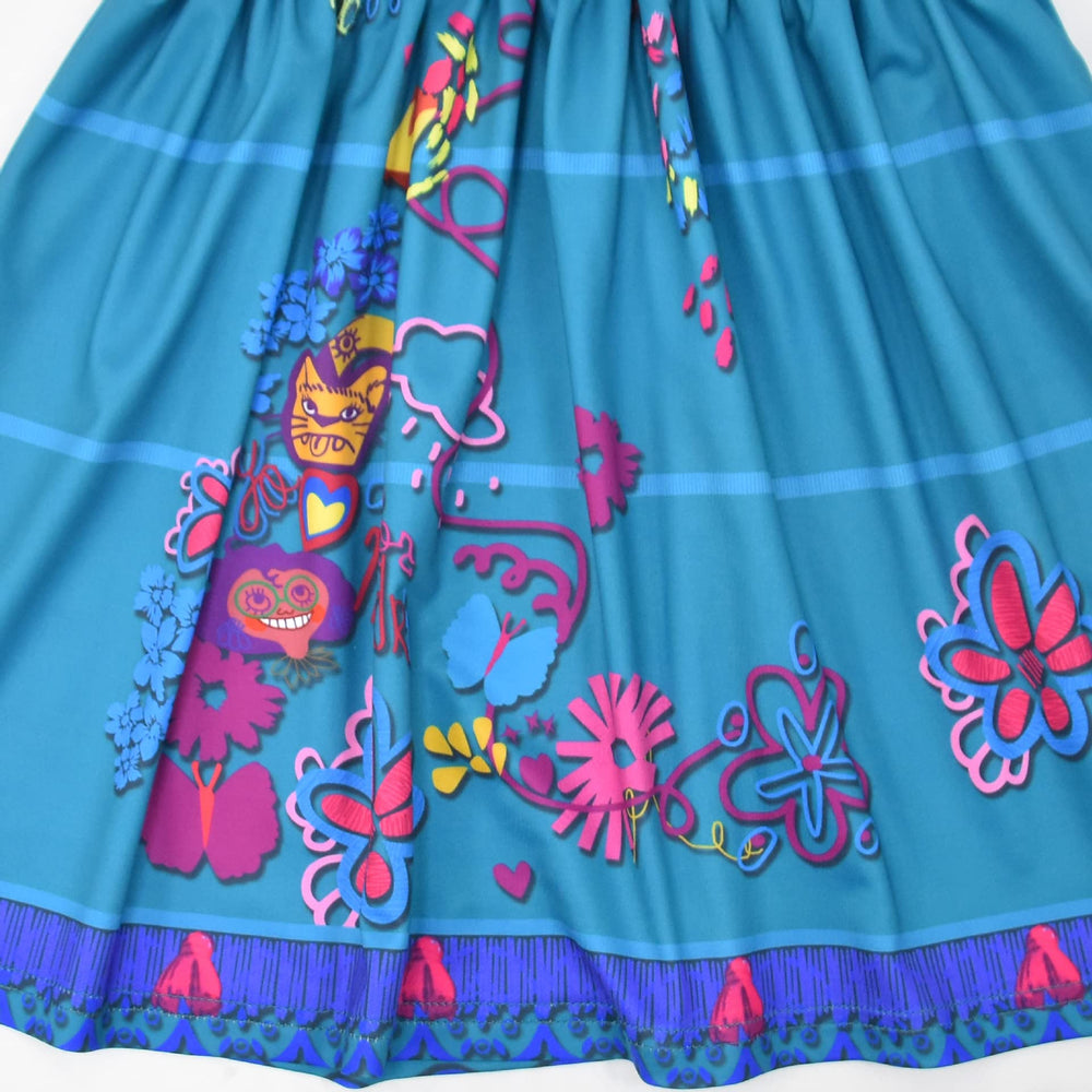 Choadam Mirabel dress with glasses adds playful costume detail