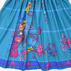 Choadam Mirabel dress with glasses adds playful costume detail