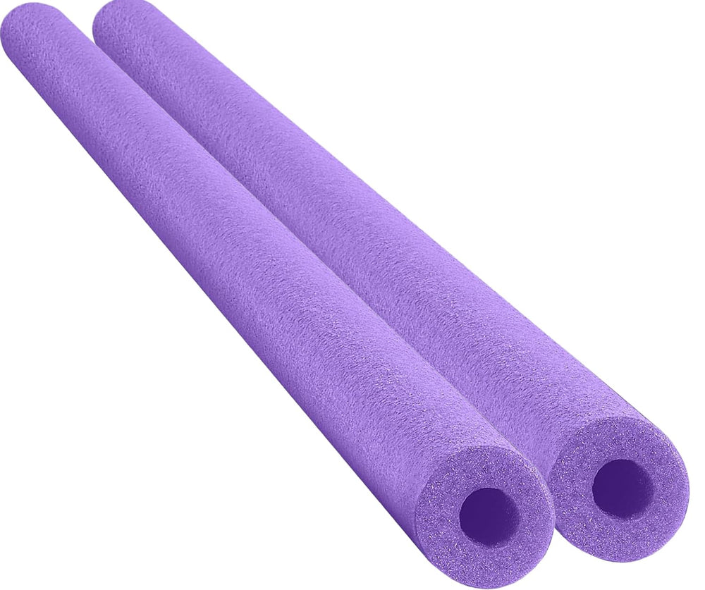 Chochkees purple 52-inch pool noodle floats confidently for lounging and pool games.