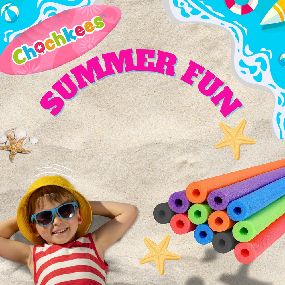 Chochkees 2-pack hollow foam noodles for value and versatility in water