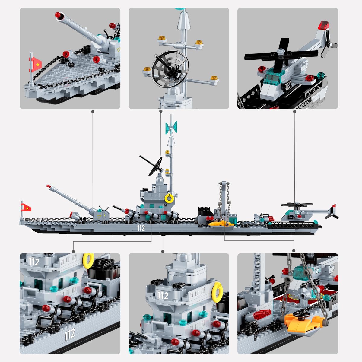 Chodia battleship 6-in-1 XL full-color instruction helps assembly