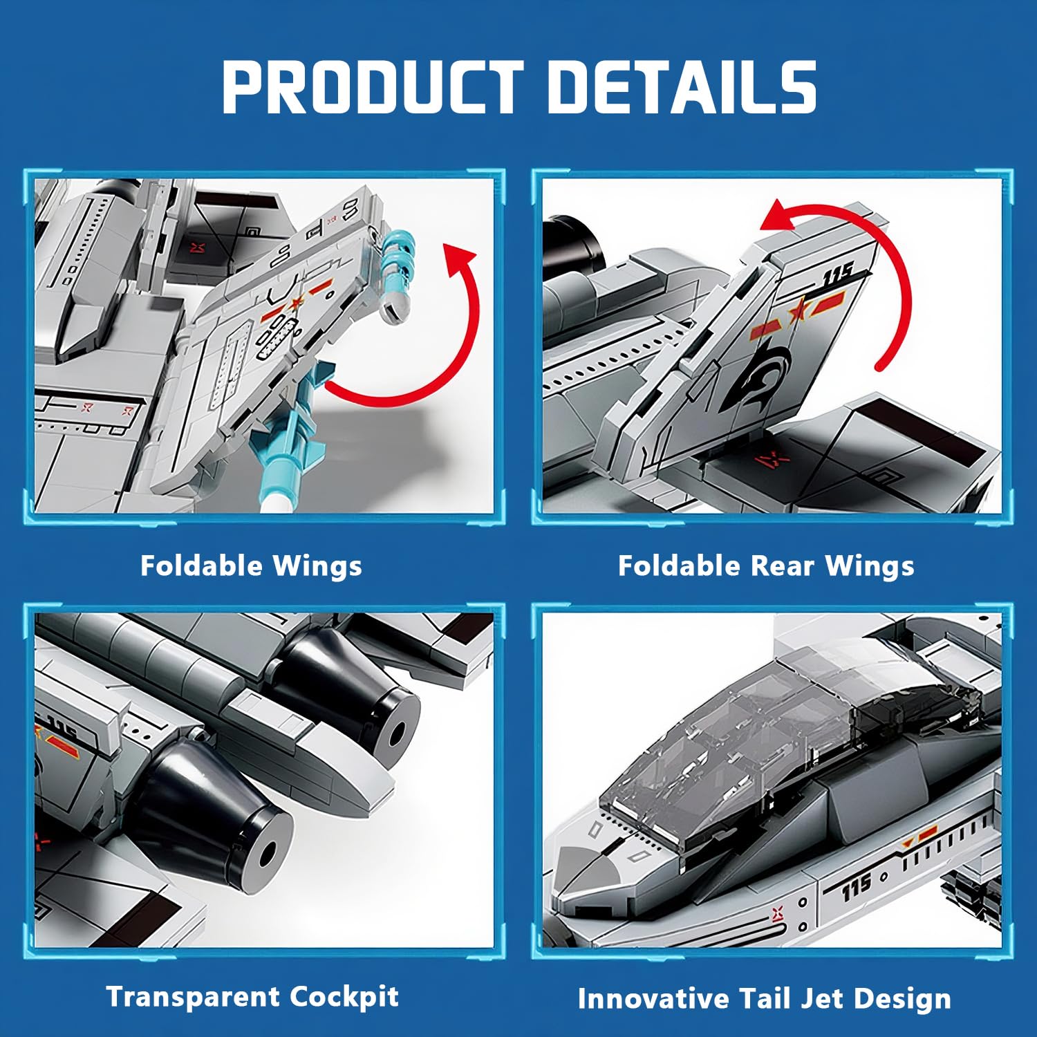 Chodia fighter jet model underside detail enhances realism for imaginative scenes