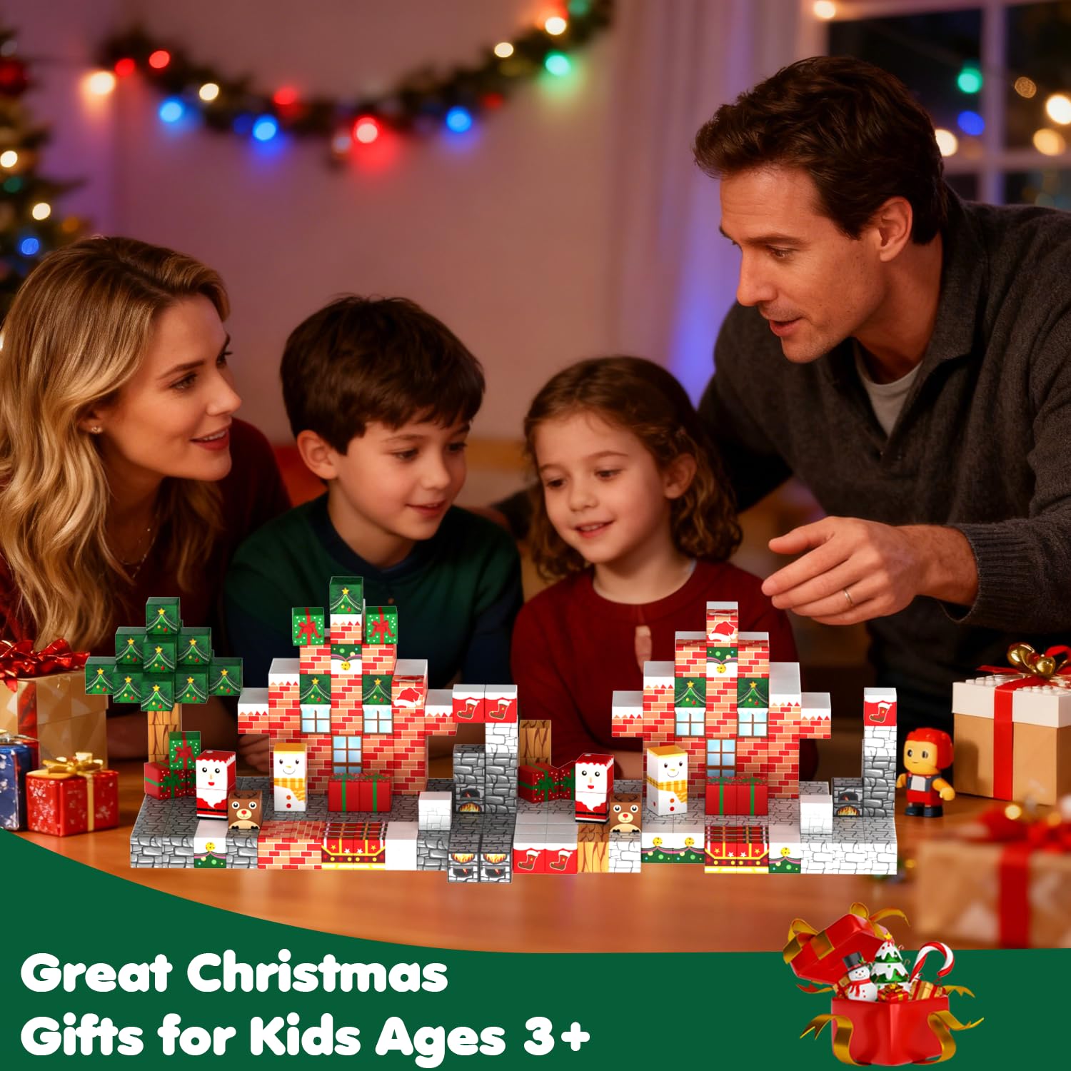 Chodia Santa Claus, tree, and reindeer design for festive scene building