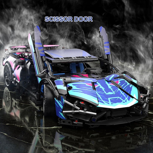 Chodia Sport Race Car with open scissor doors for dramatic reveal and play.