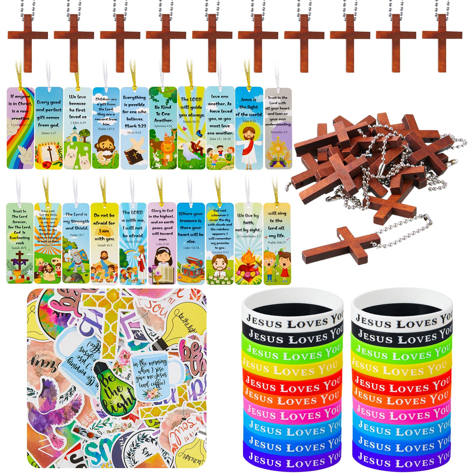 Cholemy wristbands set for Christian events with colorful designs and comfortable silicone