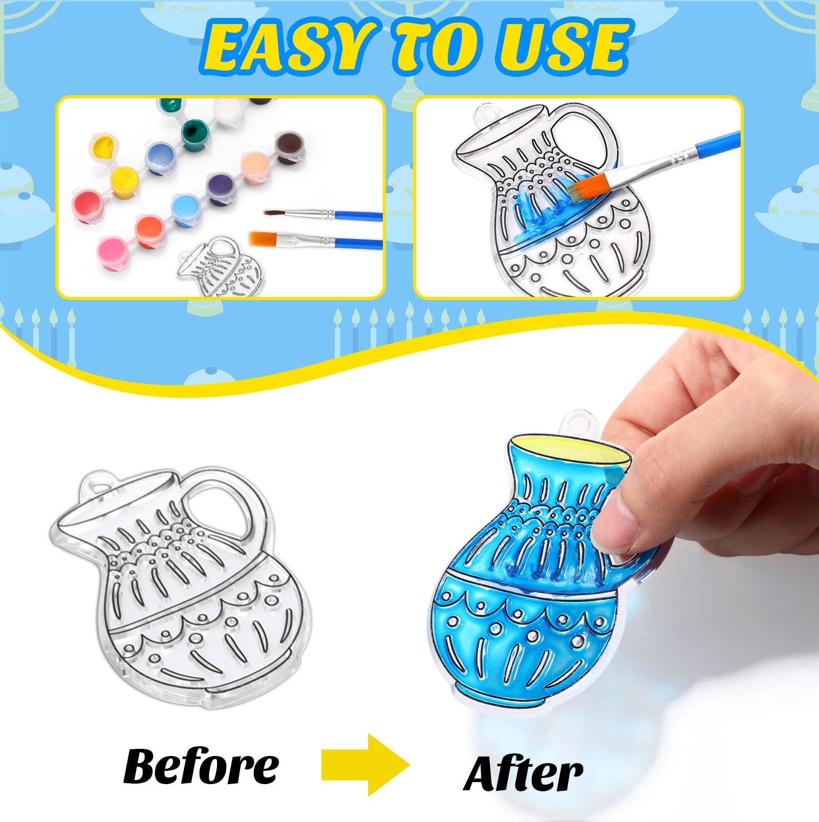 Cholemy suction hooks for suncatchers enable easy, mess-free hanging on windows.