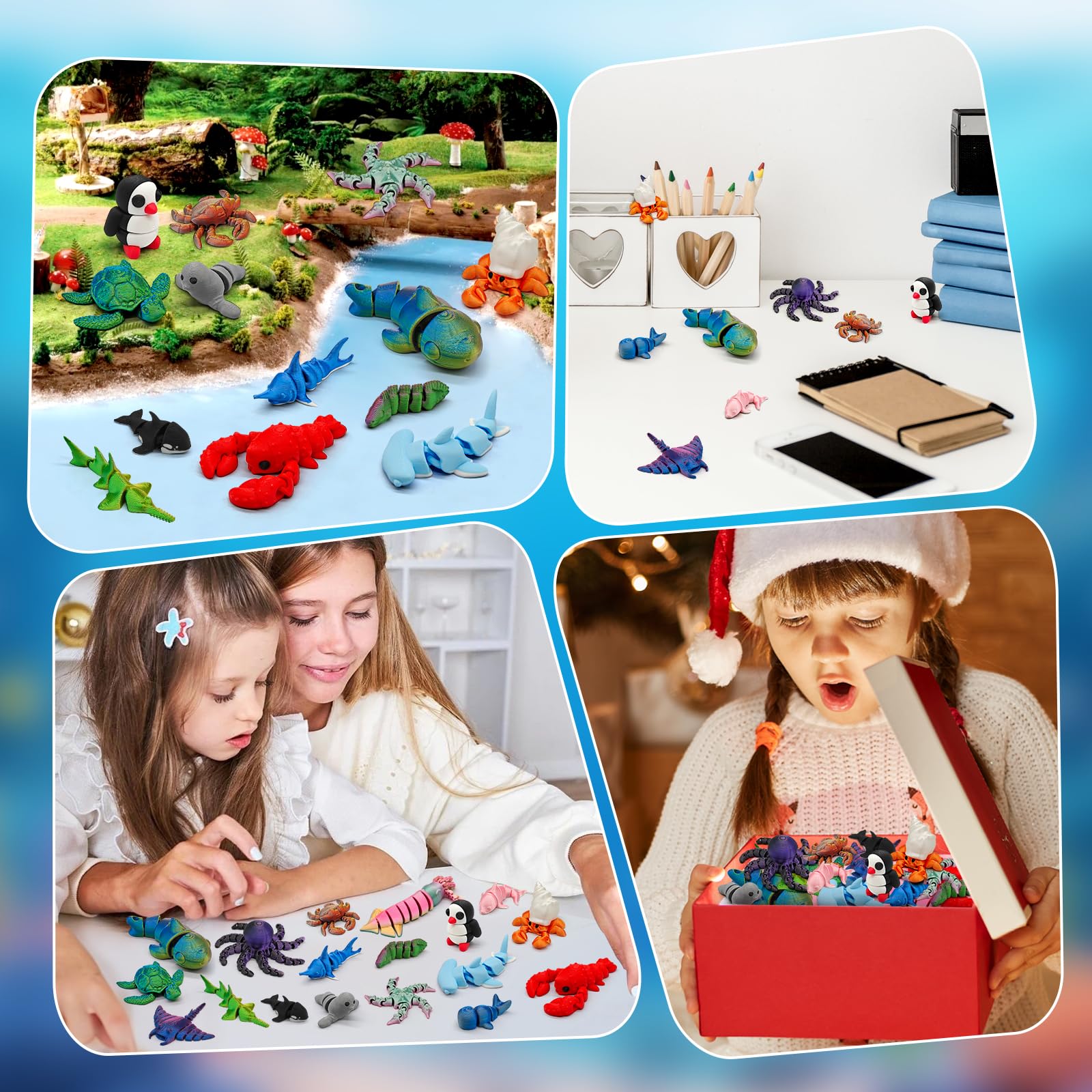 CHolic crab figure vibrant desk accent and tactile fidget toy