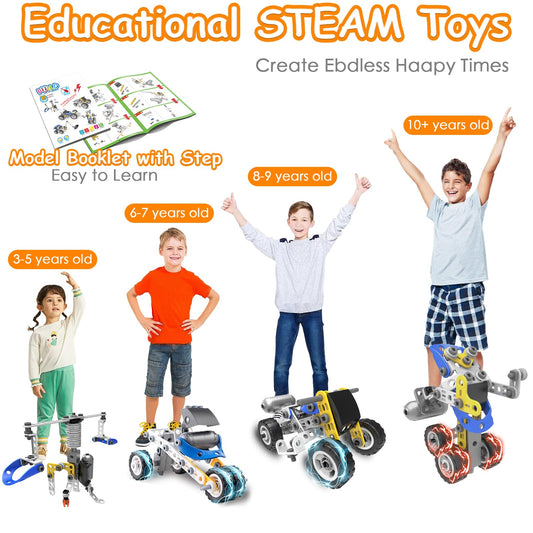 Choopheme 10-in-1 electric stem toy rotary crane demonstrating gears in motion