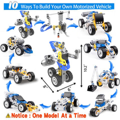 Choopheme 10-in-1 electric stem toy truck for hands-on construction play