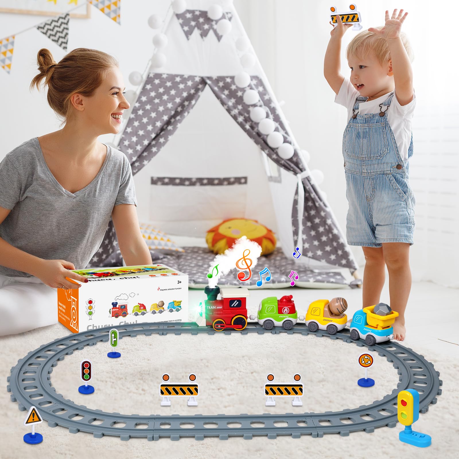Choopheme train set music and sounds enriching pretend play scenarios