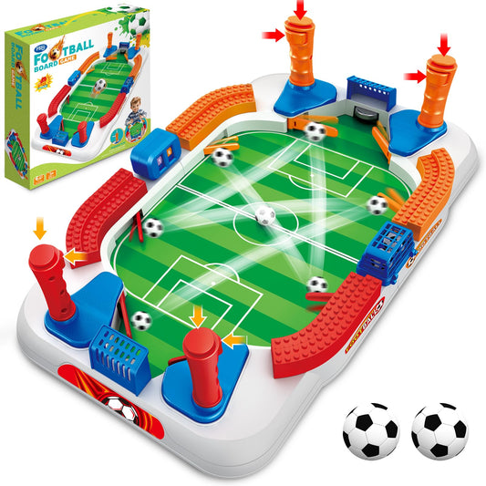 Choopheme Mini Foosball Table with 4-flipper drive for fast, responsive play