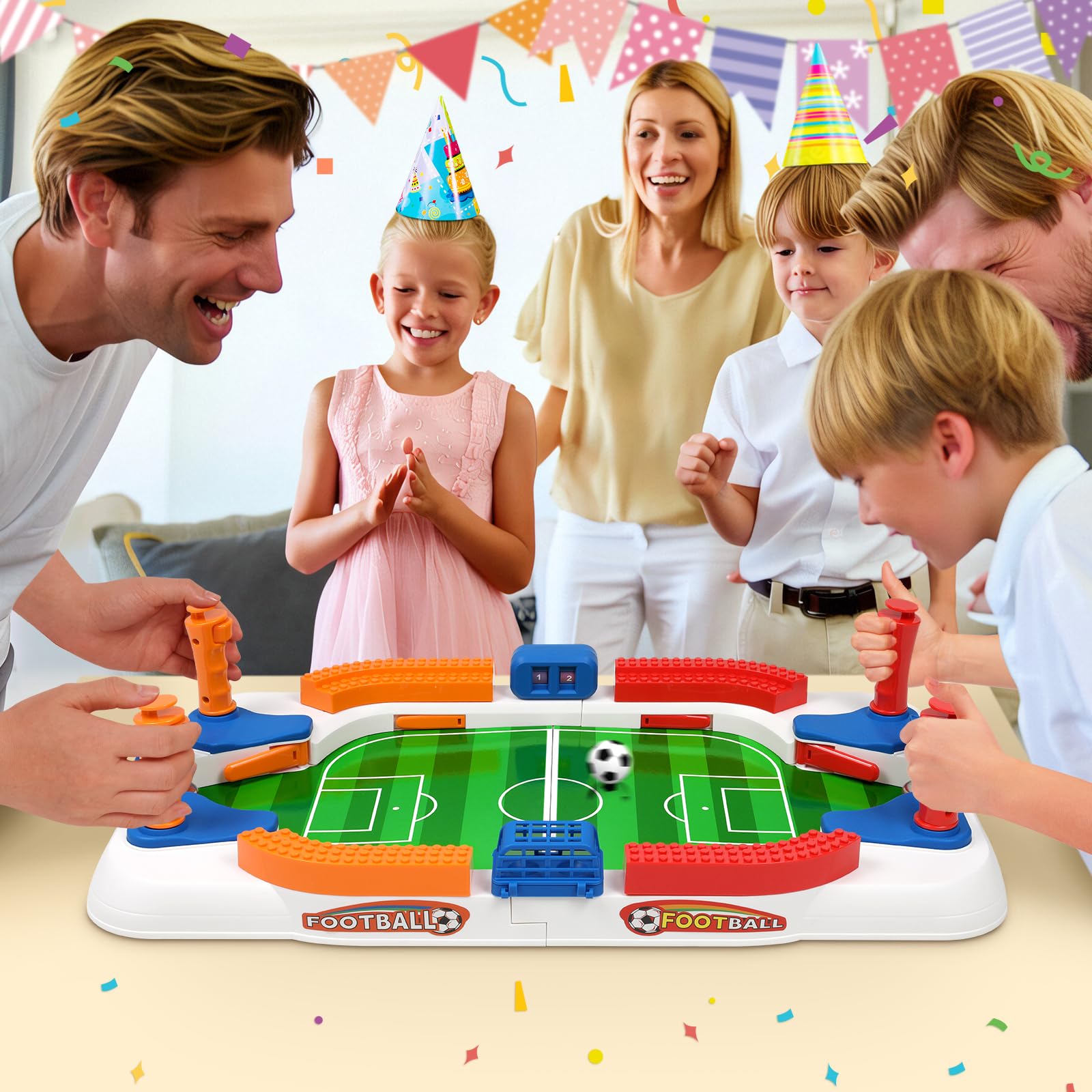 Choopheme Mini Foosball Table portable design for family fun anywhere