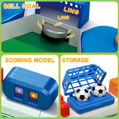 Choopheme Mini Foosball Table tilt-design enables quick ball movement