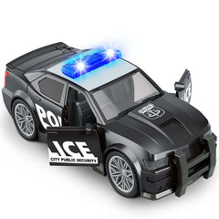 Choopheme police car toy front lights enable immersive pretend missions.