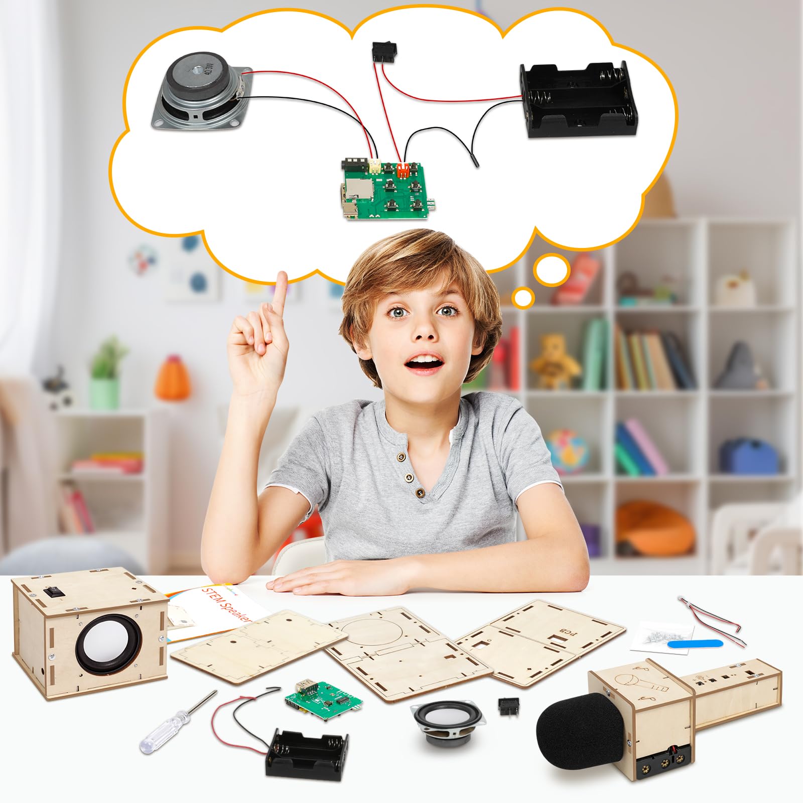 Choopheme Stem Karaoke Kit kids exploring creative projects at home