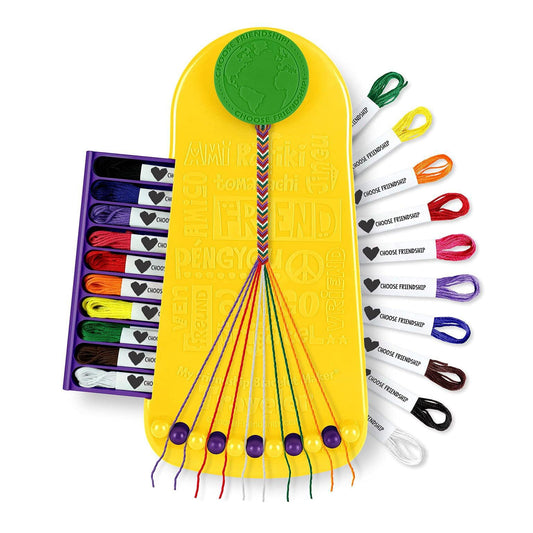 Choose Friendship bracelet kit with pre-cut threads for quick, mess-free starts.