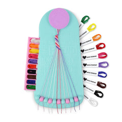 Choose Friendship bracelet maker kit open box showing included pieces for easy setup