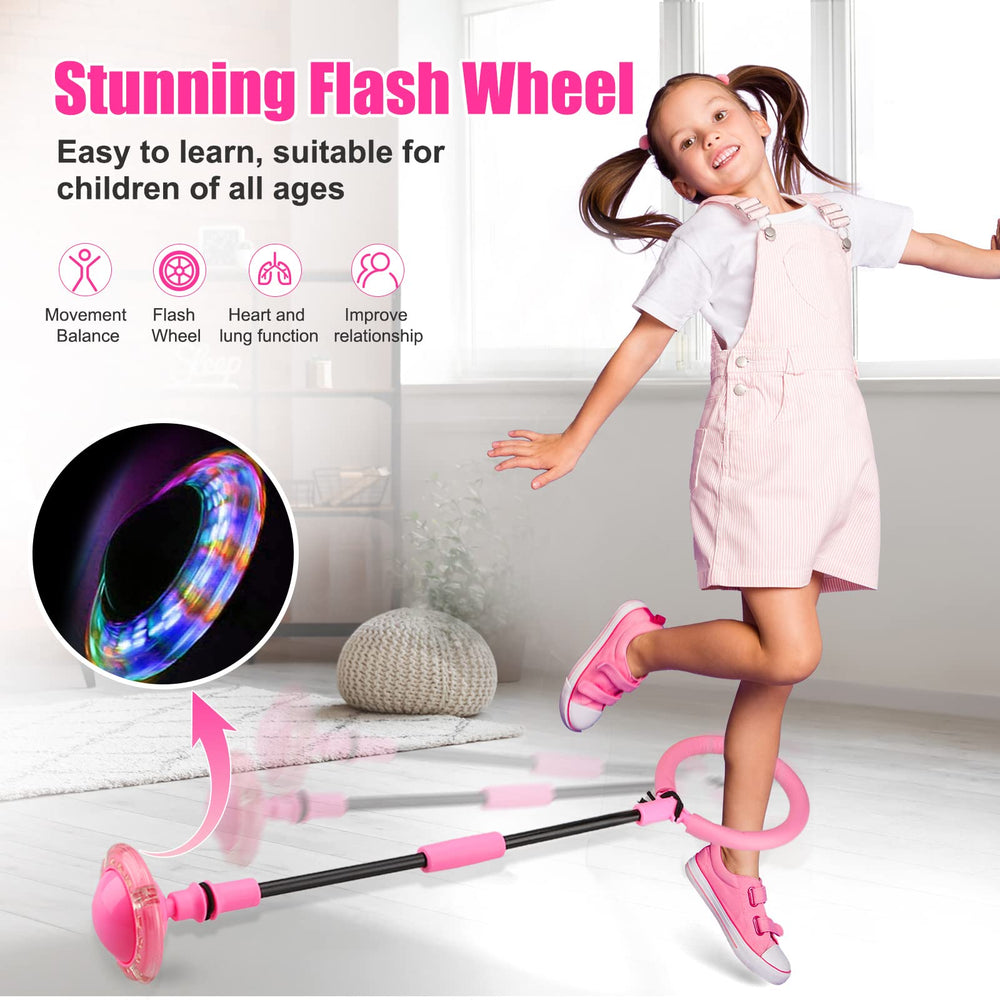 Chridark pink ankle skip ball adds visibility and fun to outdoor games