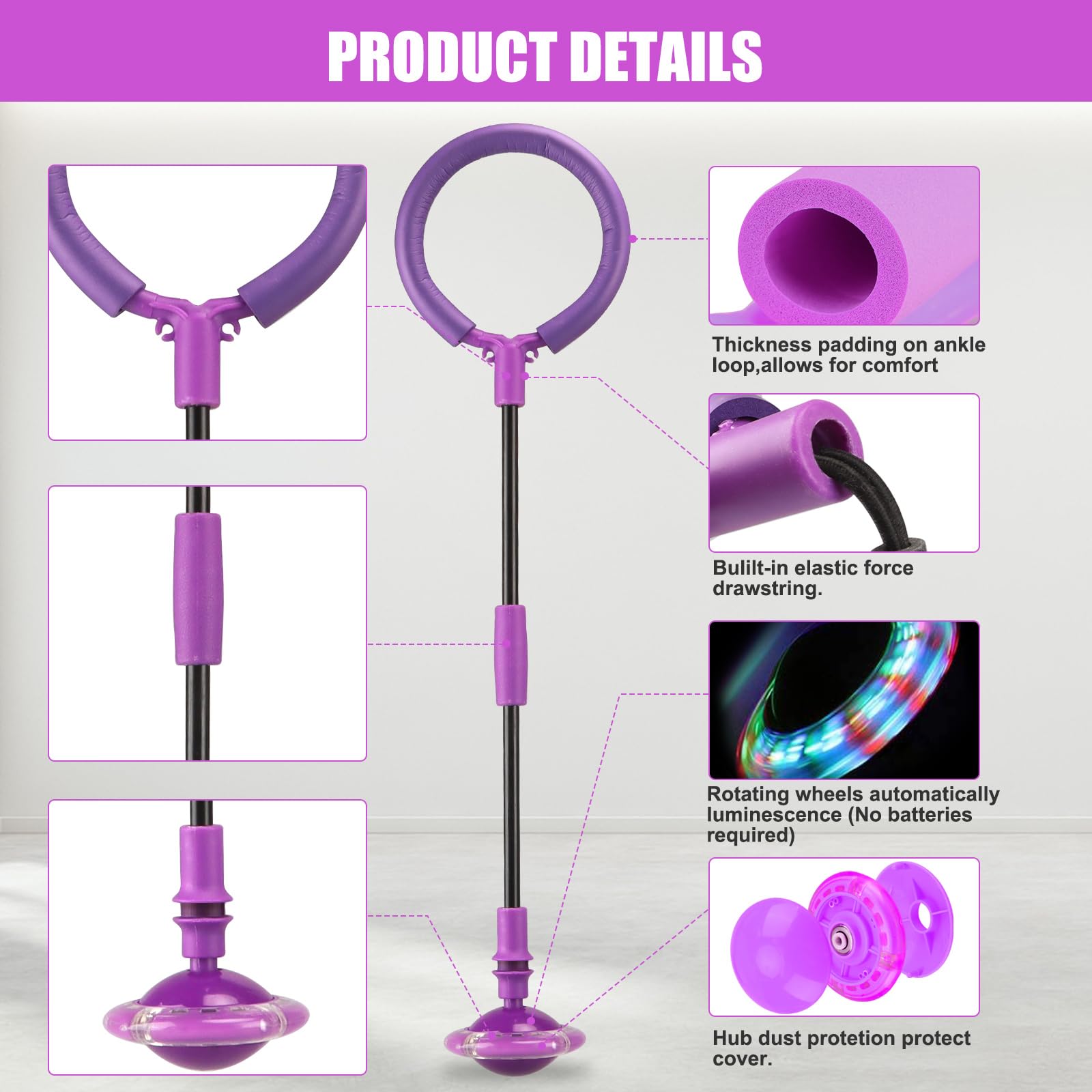 Chridark skip ball made with durable PP and PVC materials