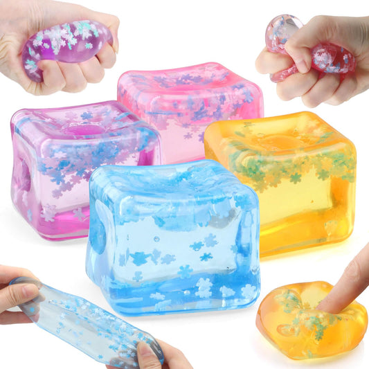 Chridark ice cube fidget in blue calms nerves during study sessions