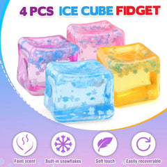Chridark ice cube fidget in pink boosts focus during busy days