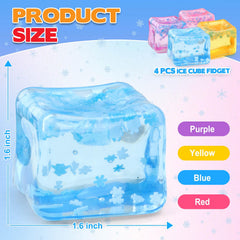 Chridark ice cube fidget portable size fits bags and pockets
