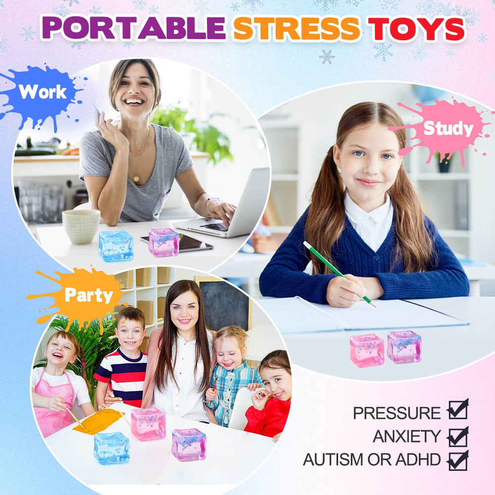 Chridark desk-friendly ice cube fidget helps maintain calm during study.