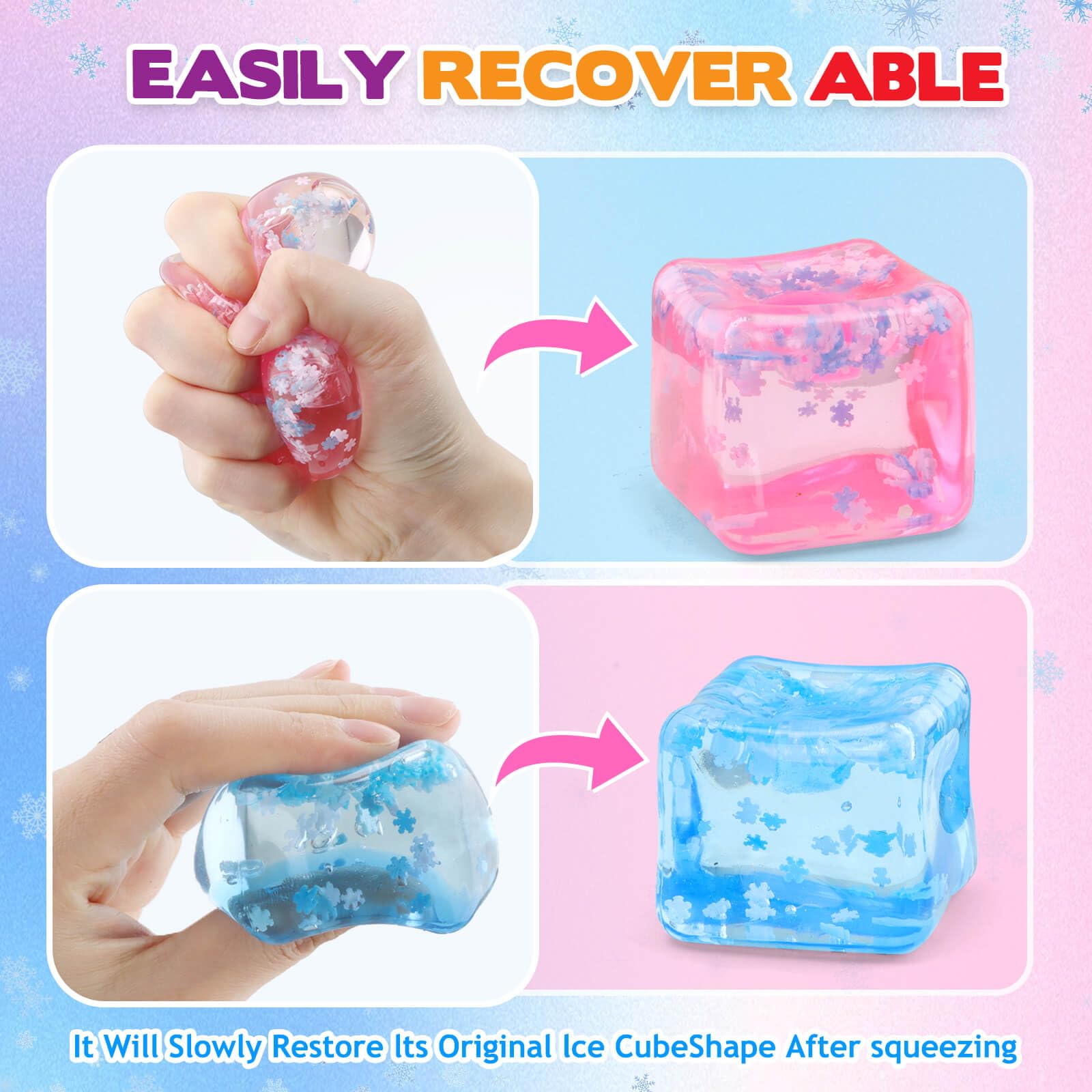 Chridark 3-pack Ice Cube Fidget Toys for shared classroom and group breaktimes.