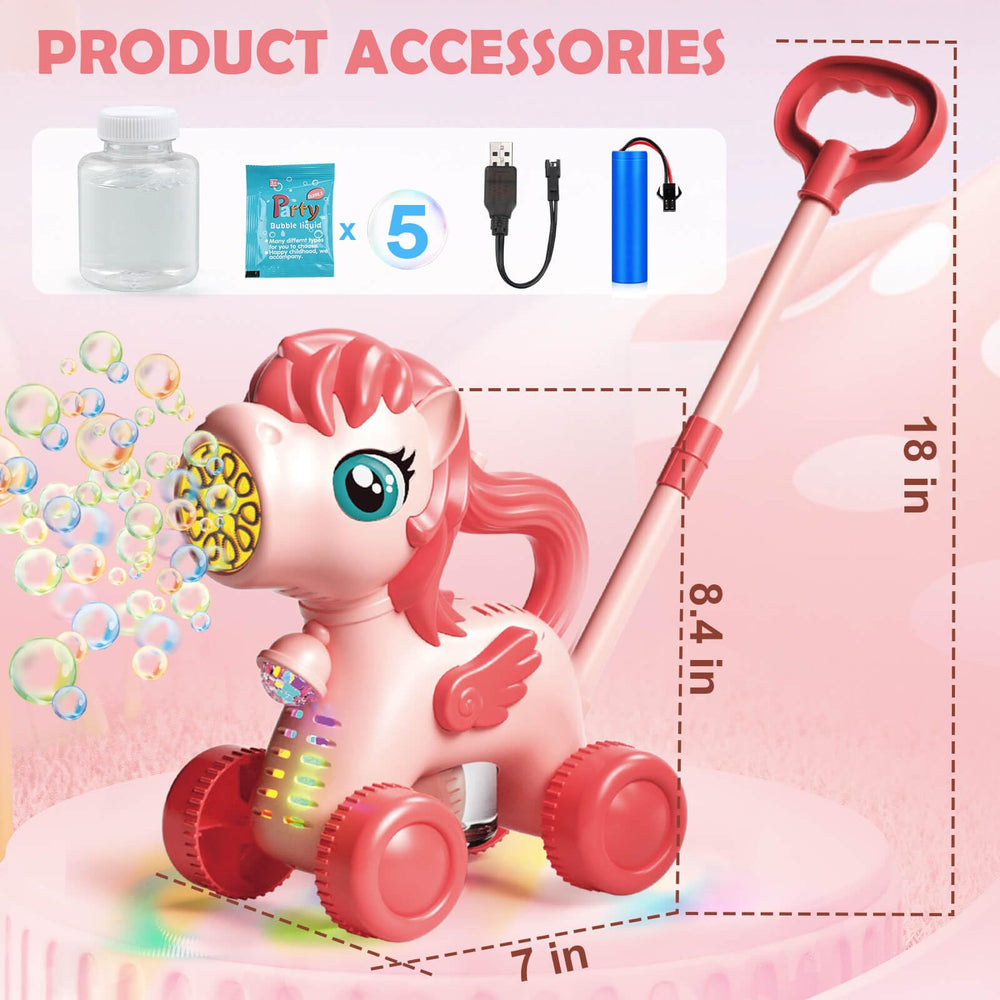 Chridark Unicorn Bubble Lawn Mower ideal gift for kids