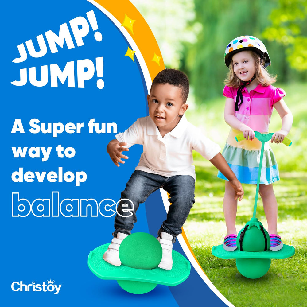Christoy Balance-learning pogo enables gradual balance improvement.