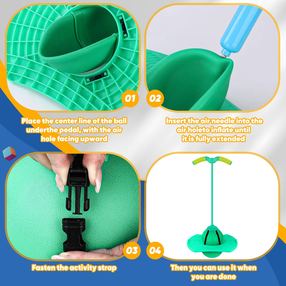 Christoy Pogo Jumper non-skid deck provides secure traction during play.