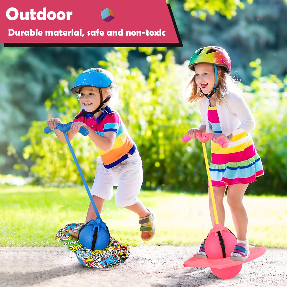 Christoy Pogo pink design adds bright appeal for kids.