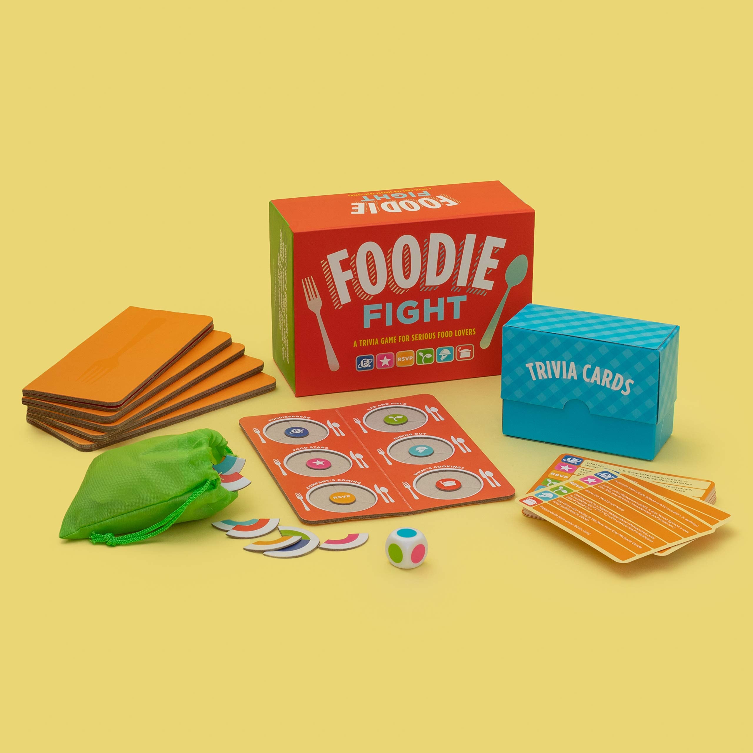 Chronicle Books Foodie Fight die-cut boards create dynamic paths