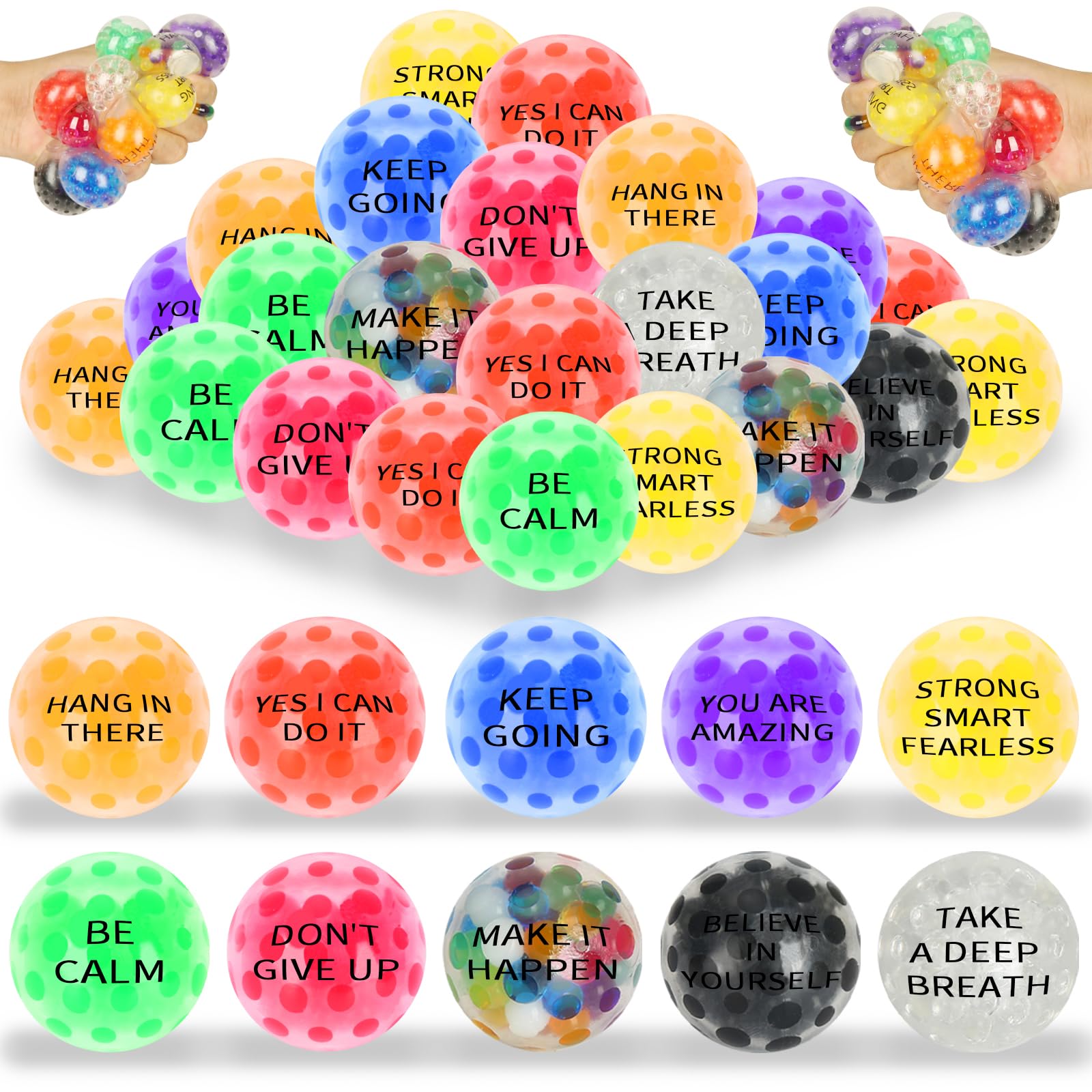 Chshhuao colorful mini stress balls bundle for party favors and relaxation