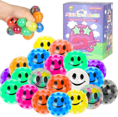 Chshhuao colorful mini stress balls set for palm-size fidget relief and party favors.