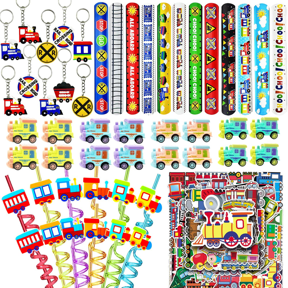 CHSLtmxq train pull-back vehicles for exciting party favors and interactive play.