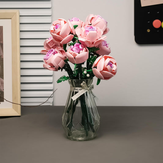 CHUANGPIN Buildable Rose Bouquet Kit close-up highlights delicate petals for gifting and decor.
