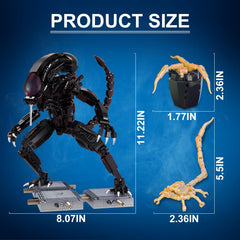 CHUANGPIN Xenomorph building pieces 616 included, offering a satisfying hands-on activity.
