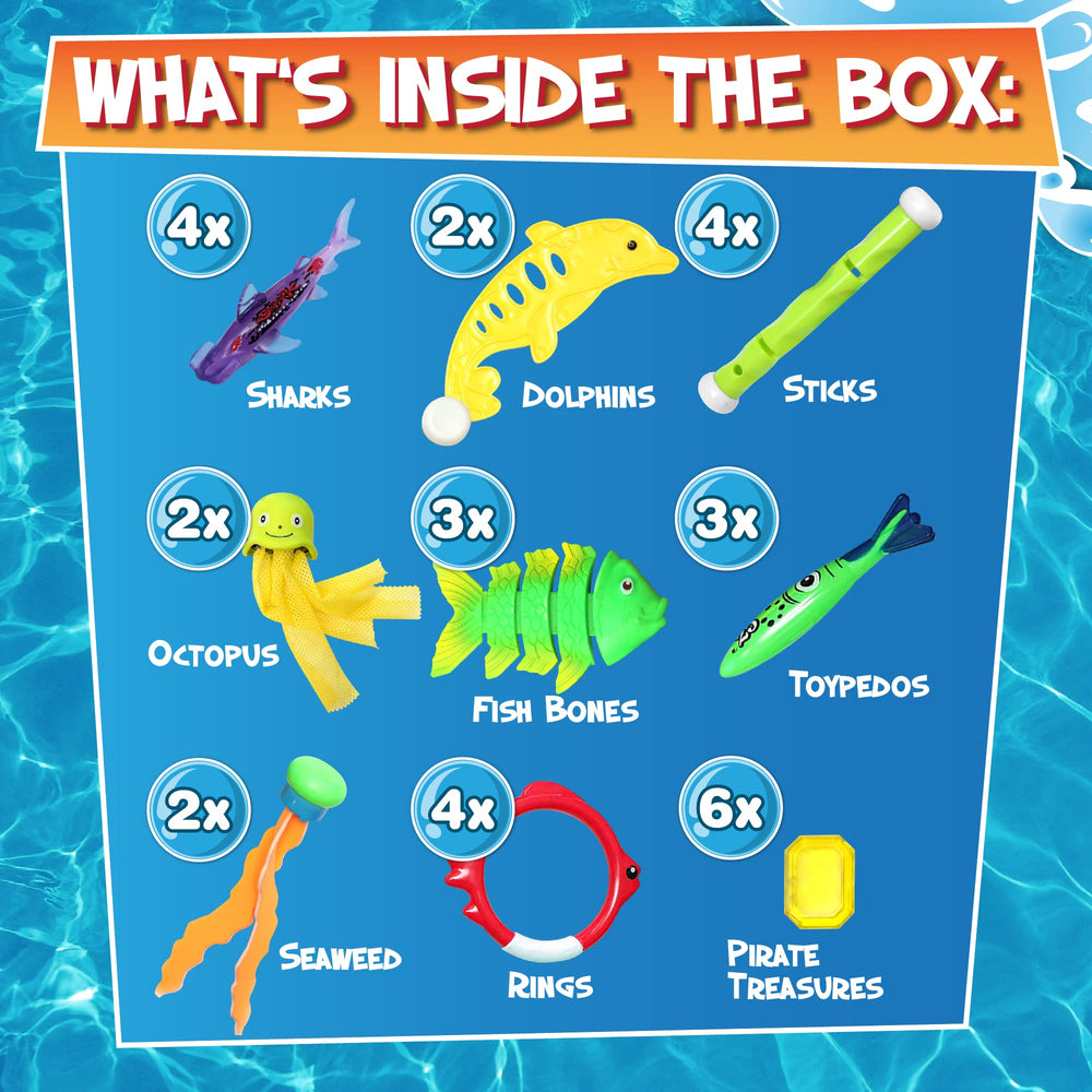 Chuchik pool rings for kids, colorful targets for underwater games
