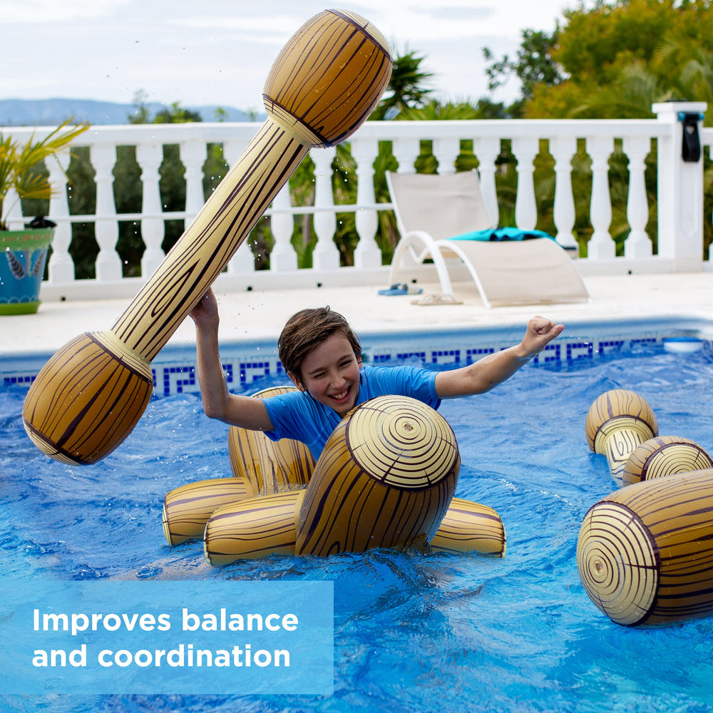 Chuchik thick PVC construction for stable, durable pool battles.