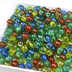 CHUKEMAOYI cat-eye glass marble green, 0.62 inch, ideal for collection and play.