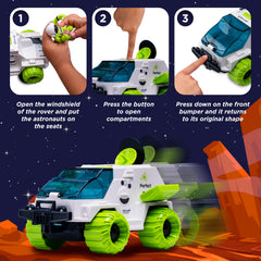 CHUKOO space rover and solar system mat for early science exploration.