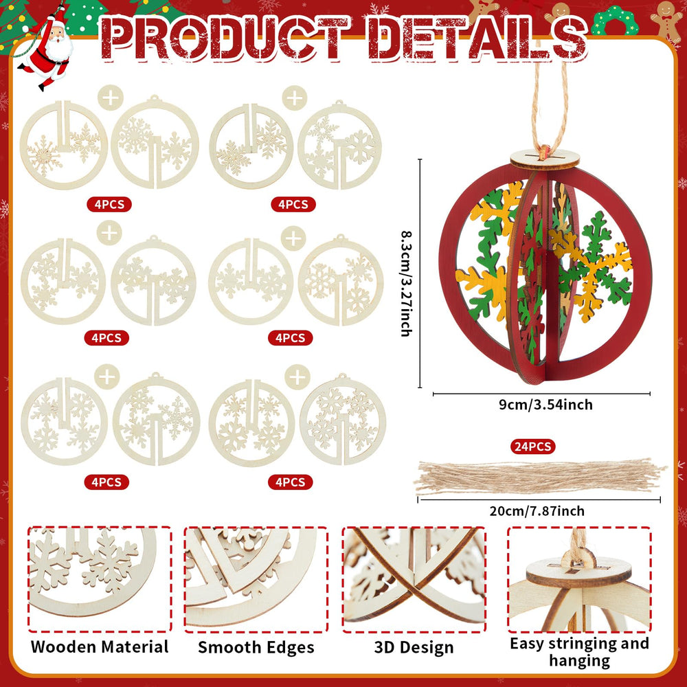 Chunful natural wood color ornament surface, durable and reusable for multiple seasons.