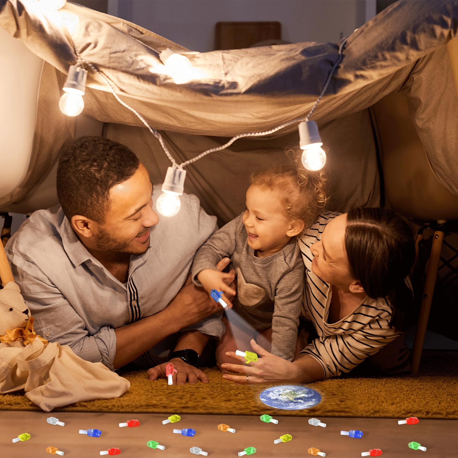 CHUNNIN 6-pattern space finger lights spark curiosity in kids and guests